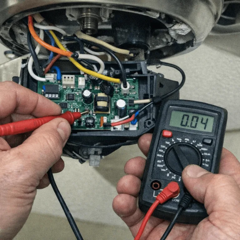 Messtechnische Überprüfung einer elektronischen Steuereinheit auf Fehlerströme